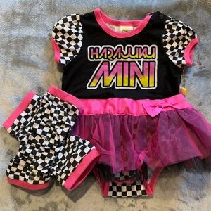 Harajuku mini outfit with leg warmers size 18m